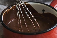 Schokolade ganache Fotografie-Rezeptidee stockfoto Schokolade ganache Fotografie-Rezeptidee stockfoto