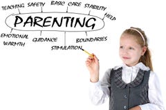 School girl w plan of parenting royalty free stock images School girl w plan of parenting royalty free stock images