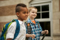 School Yard Walk Royalty Free Stock Image School Yard Walk Royalty Free Stock Image
