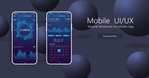 Schoon Mobiel UI-Ontwerpconcept In Mobiel Bankwezen Cryptocurrencytechnologie Dit is dossier van EPS8 formaat Financiële analytic royalty-vrije illustratie Schoon Mobiel UI-Ontwerpconcept In Mobiel Bankwezen Cryptocurrencytechnologie Dit is dossier van EPS8 formaat Financiële analytic royalty-vrije illustratie