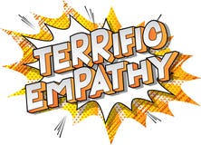 Schreckliche Empathie - Comic-Buch-Artwörter lizenzfreie abbildung Schreckliche Empathie - Comic-Buch-Artwörter lizenzfreie abbildung