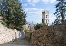 Schritte, die zum La Rocca, Assisi führen Stockbild Schritte, die zum La Rocca, Assisi führen Stockbild