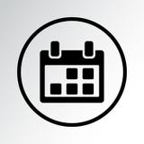 schwarze Kalenderikone Auch im corel abgehobenen Betrag vektor abbildung schwarze Kalenderikone Auch im corel abgehobenen Betrag vektor abbildung