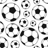 Schwarzweiss-Fußball-Ball nahtlos lizenzfreie abbildung Schwarzweiss-Fußball-Ball nahtlos lizenzfreie abbildung