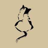 Schwarzweiss-Porträt der netten Haustierkatze auf dem Boden Haupttier lokalisiert auf Sojabohnenhintergrund vektor abbildung Schwarzweiss-Porträt der netten Haustierkatze auf dem Boden Haupttier lokalisiert auf Sojabohnenhintergrund vektor abbildung