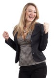 Schöne blonde Geschäftsfrau lizenzfreie stockfotografie Schöne blonde Geschäftsfrau lizenzfreie stockfotografie