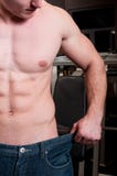 Schöner Frauenbauch über Weiß lizenzfreie stockfotos Schöner Frauenbauch über Weiß lizenzfreie stockfotos