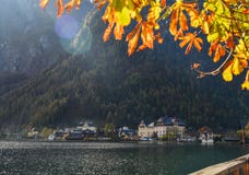 Schönes Hallstatt-Dorf von Österreich stockfoto Schönes Hallstatt-Dorf von Österreich stockfoto