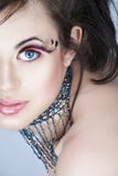 Schönheit mit den rosafarbenen Wimpern lizenzfreies stockfoto Schönheit mit den rosafarbenen Wimpern lizenzfreies stockfoto