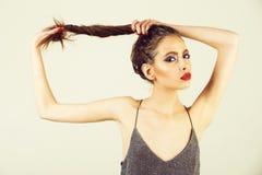 Schönheit und Mode, Make-up und Kosmetik, Jugend und Sexualität, Friseur stockfotos Schönheit und Mode, Make-up und Kosmetik, Jugend und Sexualität, Friseur stockfotos