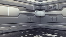 Science background fiction interior rendering sci-fi spaceship corridors,3D illustration royalty free illustration Science background fiction interior rendering sci-fi spaceship corridors,3D illustration royalty free illustration