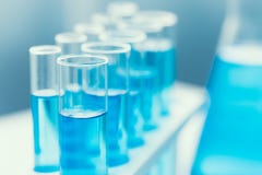 Science Chemical in glass tube blue color in research lab royalty free stock photos Science Chemical in glass tube blue color in research lab royalty free stock photos