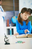Science class at elementary school stock photos Science class at elementary school stock photos