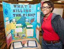 Science Fair Poster and Student