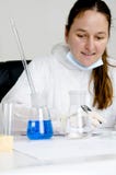 Scientist In A Chemical Lab Writing Stock Image Scientist In A Chemical Lab Writing Stock Image