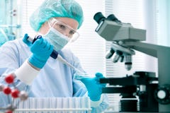 Scientist Working At The Laboratory Royalty Free Stock Photos Scientist Working At The Laboratory Royalty Free Stock Photos