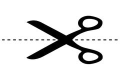 Scissor and cut mark