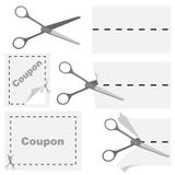 Scissors cutting out coupon