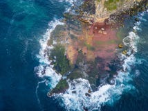 Scogliera del nord di Turimetta da sopra Fotografia Stock Libera da Diritti Scogliera del nord di Turimetta da sopra Fotografia Stock Libera da Diritti