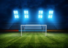 Scopo dello stadio di football americano immagini stock Scopo dello stadio di football americano immagini stock