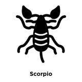 Scorpio icon vector isolated on white background, logo concept o royalty free illustration Scorpio icon vector isolated on white background, logo concept o royalty free illustration