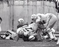 Scott Appleton renvoie Daryle Lamonica Photos stock Scott Appleton renvoie Daryle Lamonica Photos stock