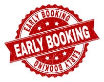 Scratched Textured EARLY BOOKING Stamp Seal stock illustration Scratched Textured EARLY BOOKING Stamp Seal stock illustration