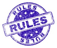 Scratched Textured RULES Stamp Seal stock illustration Scratched Textured RULES Stamp Seal stock illustration