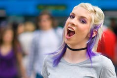 screaming девушки предназначенный для подростков стоковая фотография screaming девушки предназначенный для подростков стоковая фотография