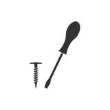 Screwdriver, screw icon. Vector illustration, flat design vector illustration Screwdriver, screw icon. Vector illustration, flat design vector illustration