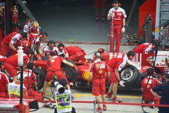 Scuderia Ferrari Marlboro Formel 1, die Team läuft Scuderia Ferrari Marlboro Formel 1, die Team läuft