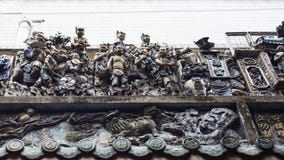 Sculptured roof of Chua Ba Thien Hau buddhist temple in Ho CHi Minh City, Vietnam stock images Sculptured roof of Chua Ba Thien Hau buddhist temple in Ho CHi Minh City, Vietnam stock images