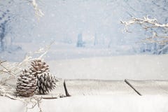 Scène de Noël d'hiver Scène de Noël d'hiver