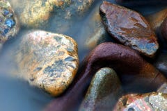 Sea Meets Pebbles Stock Images Sea Meets Pebbles Stock Images