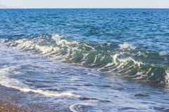 Sea waves on the beach stock image Sea waves on the beach stock image