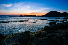 Seal Rock Beach At Sunset In Oregon Stock Photography