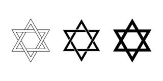 Seal of Solomon and Star of David, a hexagram formed by two triangles