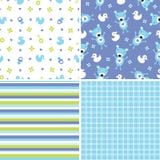 Seamless Background Patterns In Blue And Green Royalty Free Stock Images Seamless Background Patterns In Blue And Green Royalty Free Stock Images