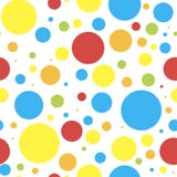 Seamless background vector color circles, composition of geometric shapes. bright children`s colorful circles, toys bubbles of al stock illustration Seamless background vector color circles, composition of geometric shapes. bright children`s colorful circles, toys bubbles of al stock illustration