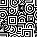 Seamless Black And White Pattern Stock Images