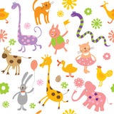 Seamless childlike pattern Royalty Free Stock Photo Seamless childlike pattern Royalty Free Stock Photo