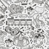 Seamless Doodle Playground Pattern Royalty Free Stock Photography