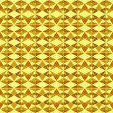 Seamless geometric pattern of yellow gold triangle shapes, many sizes, on light yellow background. Flat design vector illustrati stock illustration Seamless geometric pattern of yellow gold triangle shapes, many sizes, on light yellow background. Flat design vector illustrati stock illustration