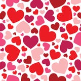 Seamless Hearts Pattern Royalty Free Stock Photography