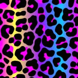 Seamless neon leopard pattern vector illustration Seamless neon leopard pattern vector illustration