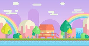 Seamless parallax ready fantasy mountain background royalty free illustration Seamless parallax ready fantasy mountain background royalty free illustration