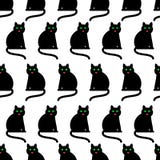 Seamless Pattern With Black Cats. Stock Photography - Image: 32694112