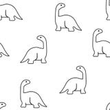 Seamless pattern from brachiosaurs stock illustration Seamless pattern from brachiosaurs stock illustration