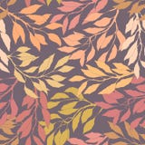 Leafs autumn seamless pattern royalty free illustration Leafs autumn seamless pattern royalty free illustration
