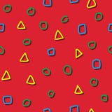Seamless pattern colorful shape child drawing royalty free illustration Seamless pattern colorful shape child drawing royalty free illustration